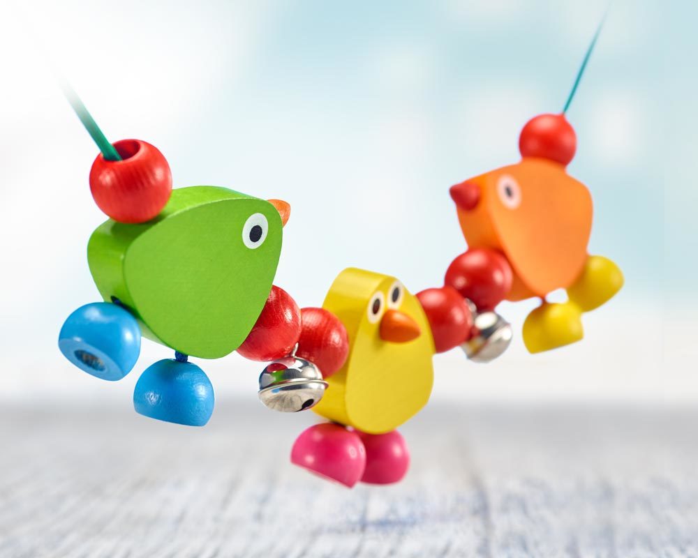 Piepolini, chaîne de landau - jouets bois Selecta