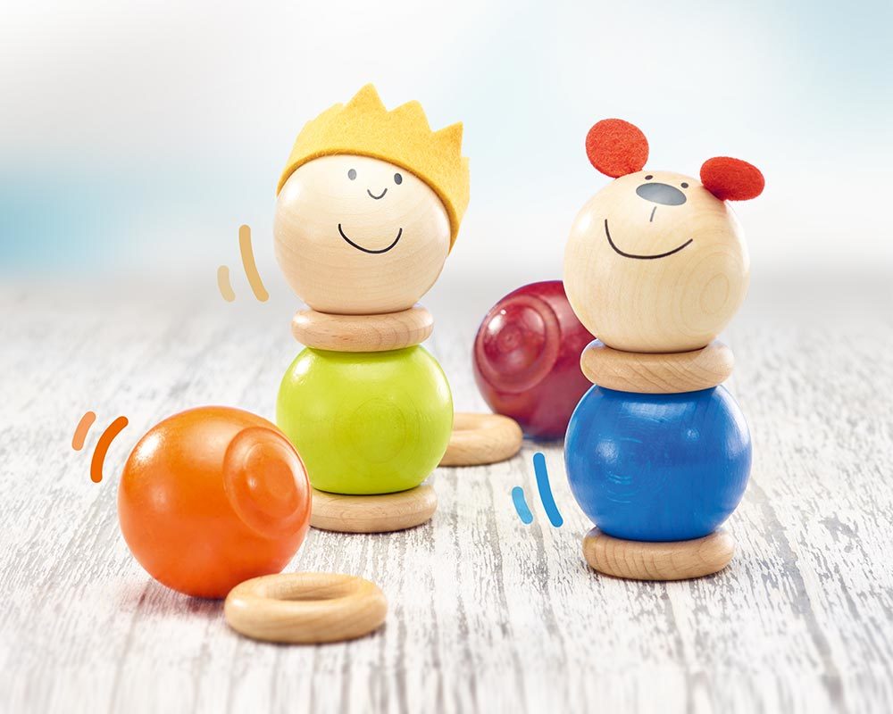 Placer et empiler jouets bois Selecta Placer et empiler jouets bois Selecta