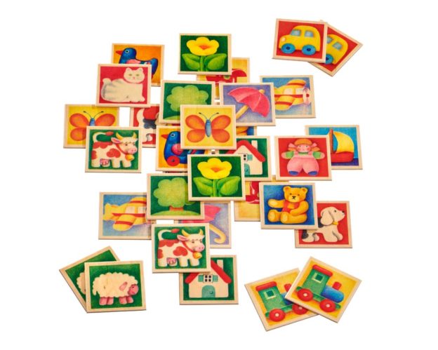 bois jeu memoire enfants couleurs