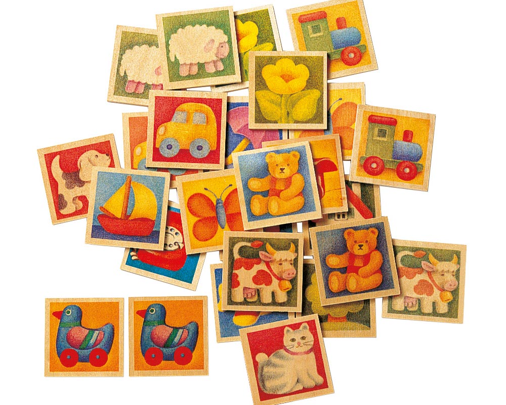 bois jeu memoire enfants couleurs
