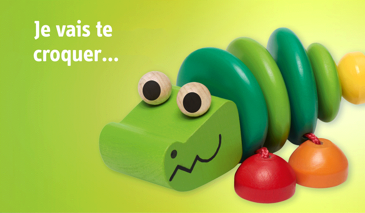 Croco Titre Yeux bouger