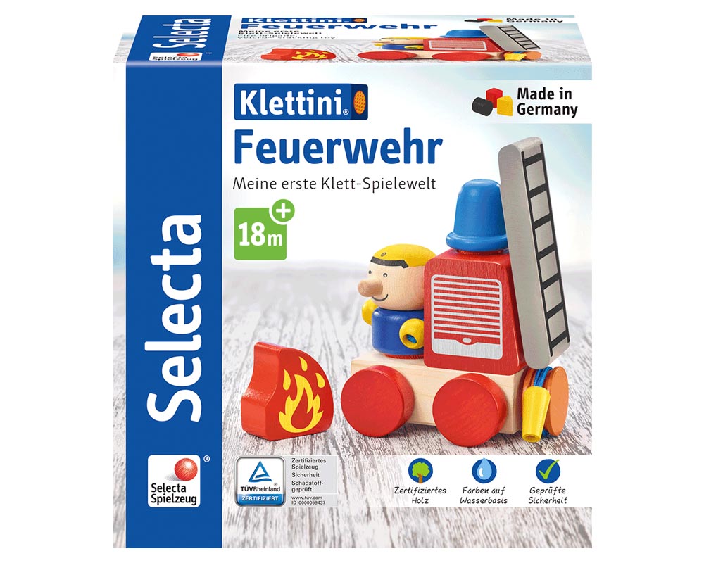 KLETTINI® pompiers, jouet à empiler à bande velcro