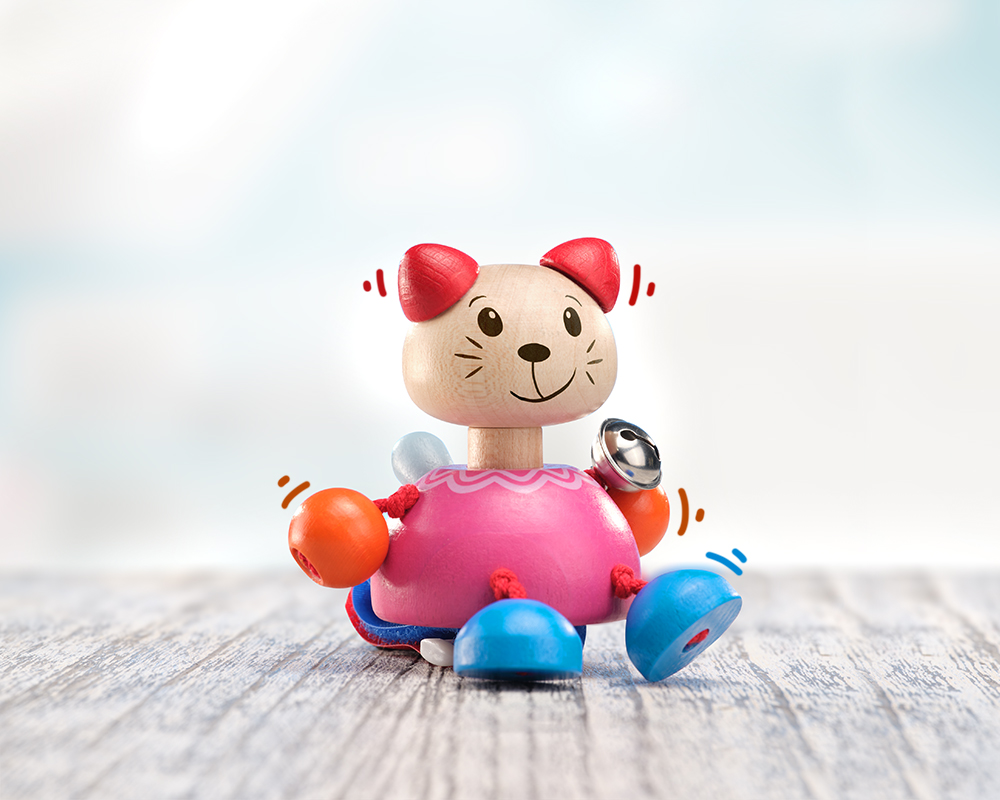 Kitti, avec fermeture velcro - jouets bois Selecta