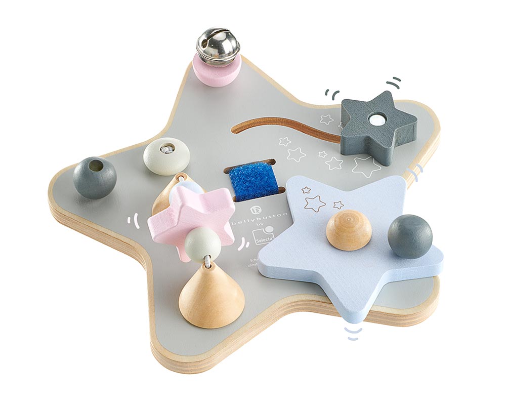 Juego de estrellitas Planche mobile d‘activites jouets en bois bellybutton